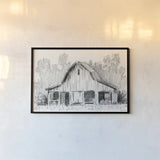 Farm Study V by Krystal Adams. shown as a paper print in a black flame. Available as a archival giclee rolled canvas, fine art paper, or poster print. SKU 103603i.