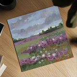 Field of Clover by Krystal Adams. Shown as a detailed flat fine art print, highlighting archival giclee quality. Available as an archival giclee rolled canvas, fine art paper, or poster print. SKU 102222a.