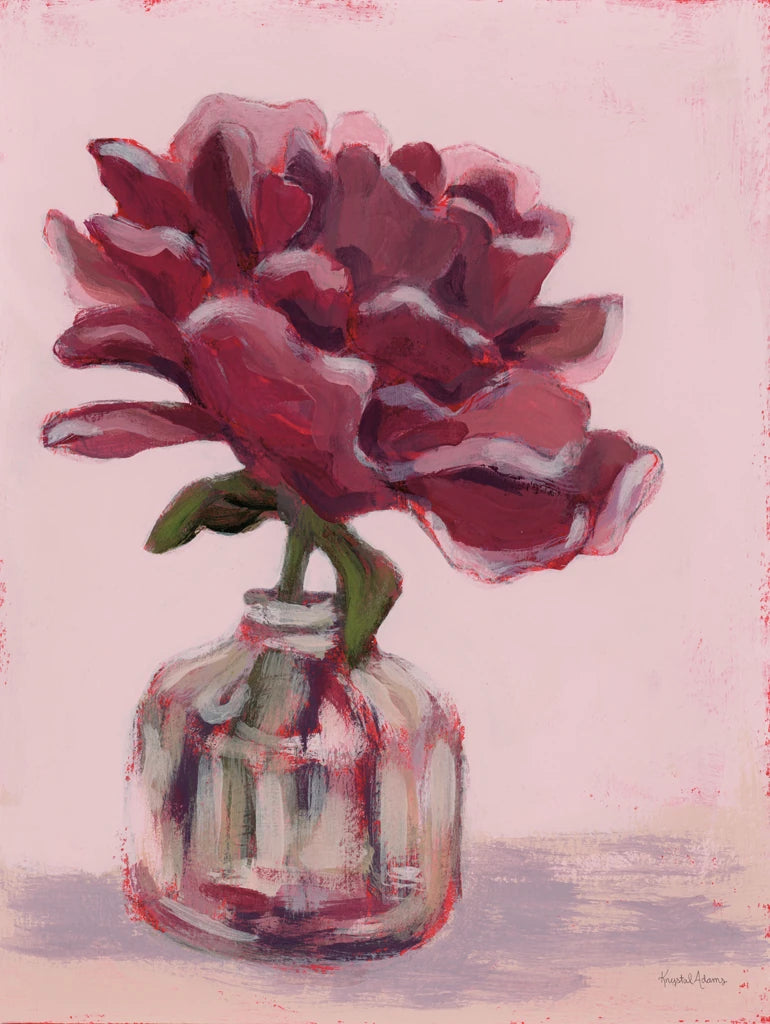 First Peony by Krystal Adams