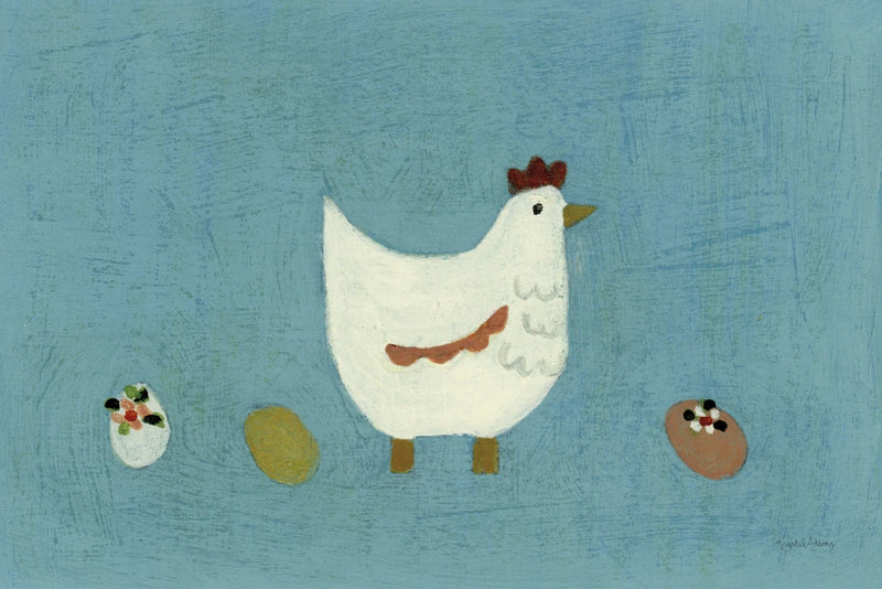 Folk Art Farm Chicken by Krystal Adams