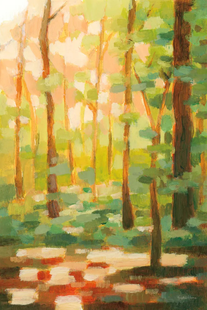 Forest Light I by Krystal Adams. SKU 103653h. Archival Giclee Fine art print for wall decor.