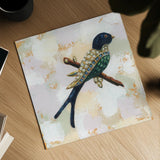Gilded Wings I by Krystal Adams. Shown as a detailed flat fine art print, highlighting archival giclee quality. Available as an archival giclee rolled canvas, fine art paper, or poster print. SKU 104879a.