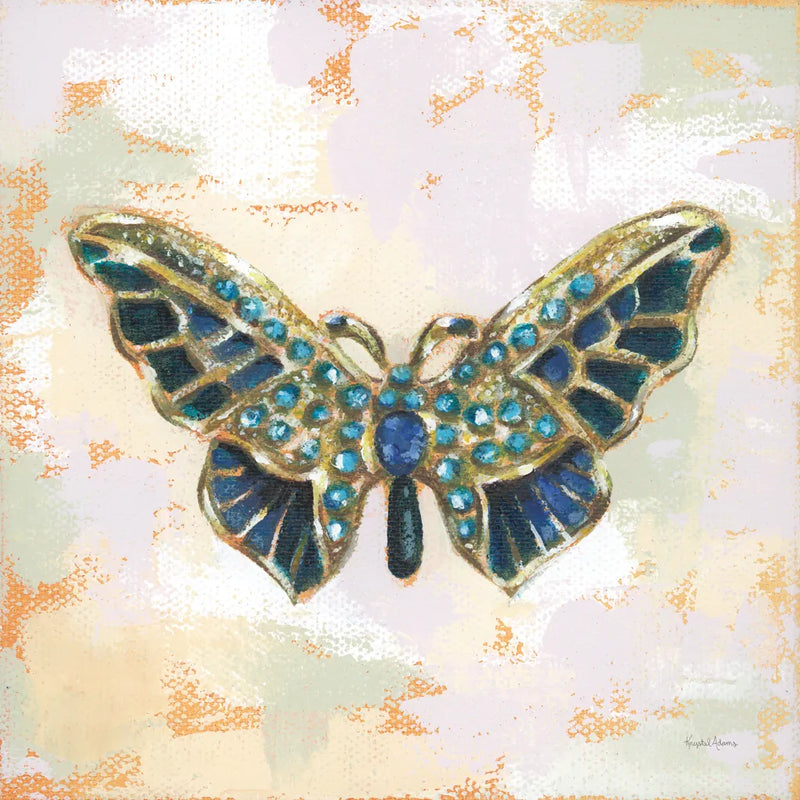 Gilded Wings IV by Krystal Adams. SKU 104882a. Archival Giclee Fine art print for wall decor.