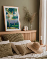 In the Light by Krystal Adams. shown as a paper print in a natural frame. Available as a archival giclee rolled canvas, fine art paper, or poster print. SKU 103658h.