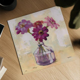 Last Summer Bouquet by Krystal Adams. Shown as a detailed flat fine art print, highlighting archival giclee quality. Available as an archival giclee rolled canvas, fine art paper, or poster print. SKU 102218a.