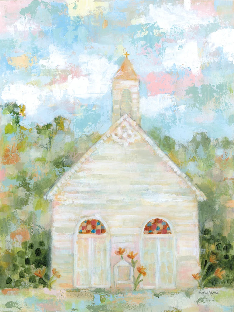 Little White Church by Krystal Adams