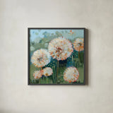 Make a Wish by Krystal Adams. Shown in a sleek black glass frame for a contemporary gallery look. Available as an archival giclee rolled canvas, fine art paper, or poster print. SKU 102217a.