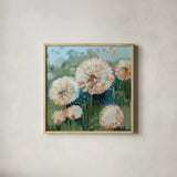 Make a Wish by Krystal Adams. Shown in a natural wood glass frame for a timeless modern aesthetic. Available as an archival giclee rolled canvas, fine art paper, or poster print. SKU 102217a.