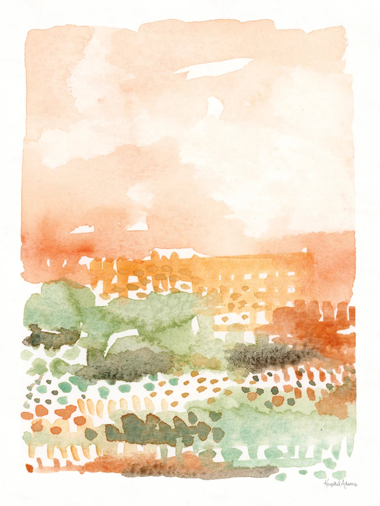 Peach Sunrise II by Krystal Adams