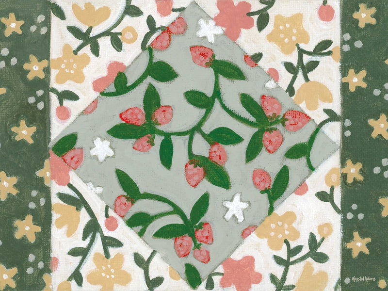 Quilted Floral II by Krystal Adams