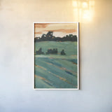Rolling Hills I by Krystal Adams. shown as a paper print in a white frame. Available as a archival giclee rolled canvas, fine art paper, or poster print. SKU 103608h.