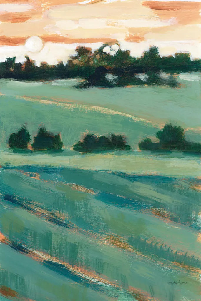 Rolling Hills II by Krystal Adams. SKU 103609h. Archival Giclee Fine art print for wall decor.