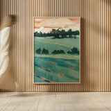 Rolling Hills II by Krystal Adams. shown as over sized large wall art. Available as an archival giclee rolled canvas, fine art paper, or poster print. SKU 103609h.