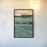 Rolling Hills II by Krystal Adams. shown as a paper print in a black flame. Available as a archival giclee rolled canvas, fine art paper, or poster print. SKU 103609h.