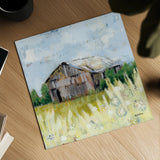 Springtime on the Farm by Krystal Adams. Shown as a detailed flat fine art print, highlighting archival giclee quality. Available as an archival giclee rolled canvas, fine art paper, or poster print. SKU 102219a.