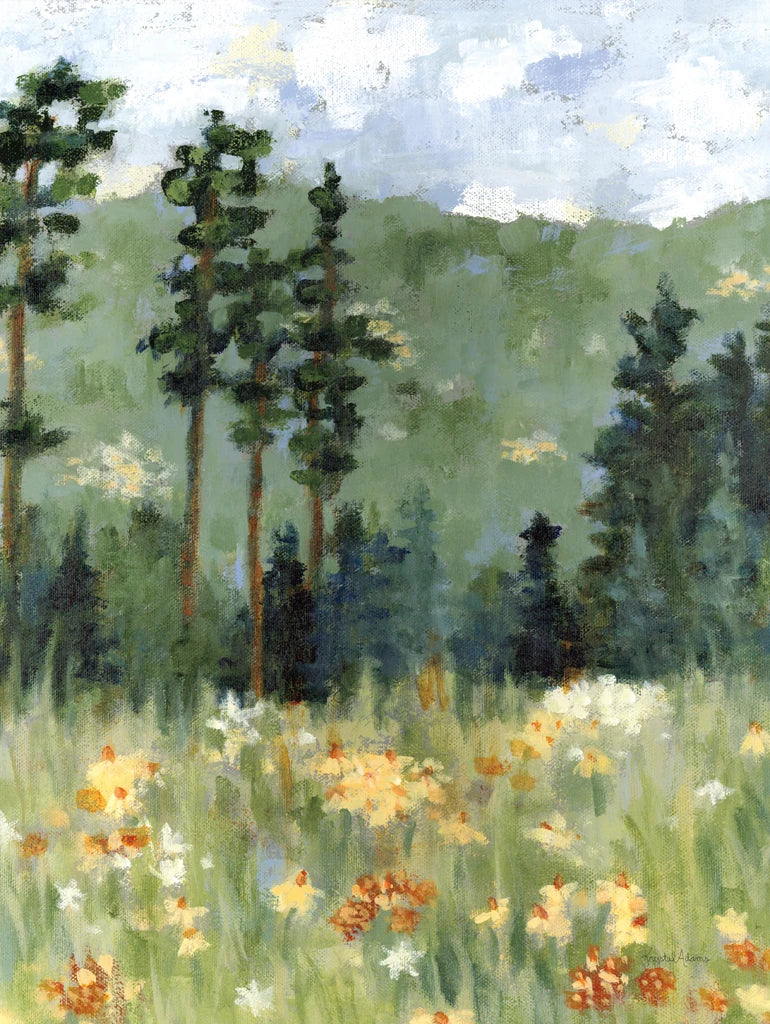 Wildflowers Among the Pines by Krystal Adams
