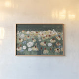 Wildflowers I by Krystal Adams. shown as a paper print in a natural frame. Available as a archival giclee rolled canvas, fine art paper, or poster print. SKU 102750i.
