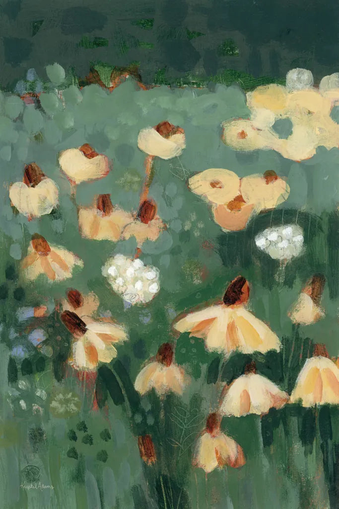 Wildflowers II by Krystal Adams. SKU 102751h. Archival Giclee Fine art print for wall decor.