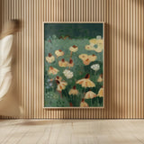 Wildflowers II by Krystal Adams. shown as over sized large wall art. Available as an archival giclee rolled canvas, fine art paper, or poster print. SKU 102751h.