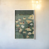 Wildflowers II by Krystal Adams. shown as a paper print in a white frame. Available as a archival giclee rolled canvas, fine art paper, or poster print. SKU 102751h.