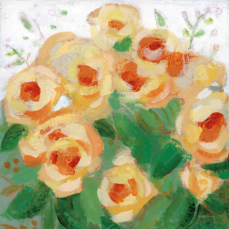 Yellow Roses II by Krystal Adams. SKU 103656a. Archival Giclee Fine art print for wall decor.