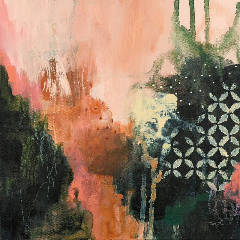 Abstract Layers I by Laura Horn. SKU 73160a. Archival Giclee Fine art print for wall decor.