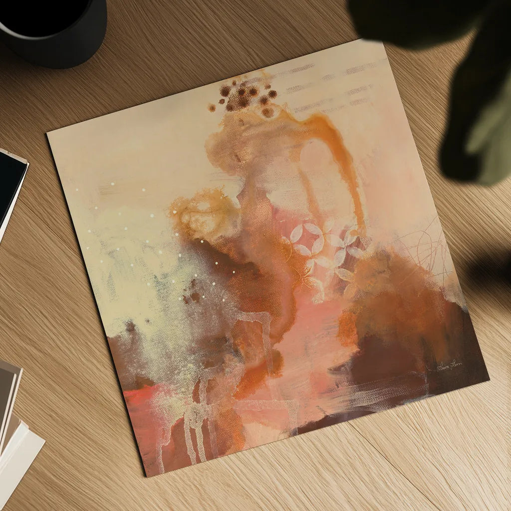 Abstract Layers II by Laura Horn. Shown as a detailed flat fine art print, highlighting archival giclee quality. Available as an archival giclee rolled canvas, fine art paper, or poster print. SKU 73161a.