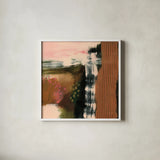 Embankment by Laura Horn. Shown in a crisp white glass frame for a clean and minimalist style. Available as an archival giclee rolled canvas, fine art paper, or poster print. SKU 73357a.