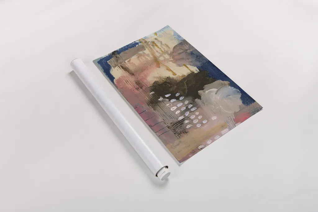 Embracing Glimmers by Laura Horn. shown as a rolled paper print. Available as archival giclee rolled canvas, fine art paper, or poster print. SKU 91645h.