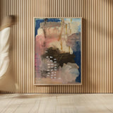 Embracing Glimmers by Laura Horn. shown as over sized large wall art. Available as an archival giclee rolled canvas, fine art paper, or poster print. SKU 91645h.