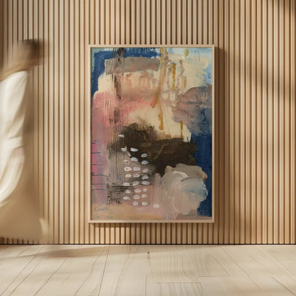 Embracing Glimmers by Laura Horn. shown as over sized large wall art. Available as an archival giclee rolled canvas, fine art paper, or poster print. SKU 91645h.