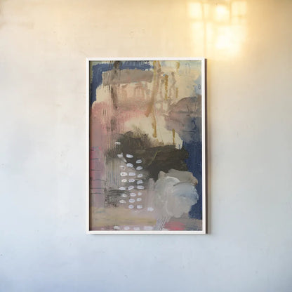 Embracing Glimmers by Laura Horn. shown as a paper print in a white frame. Available as a archival giclee rolled canvas, fine art paper, or poster print. SKU 91645h.