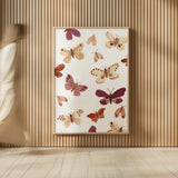 Garden Dance Butterflies by Laura Horn. shown as over sized large wall art. Available as an archival giclee rolled canvas, fine art paper, or poster print. SKU 73198h.