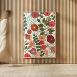 Garden Dance II by Laura Horn. shown as over sized large wall art. Available as an archival giclee rolled canvas, fine art paper, or poster print. SKU 72215h.