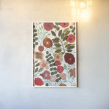 Garden Dance II by Laura Horn. shown as a paper print in a white frame. Available as a archival giclee rolled canvas, fine art paper, or poster print. SKU 72215h.