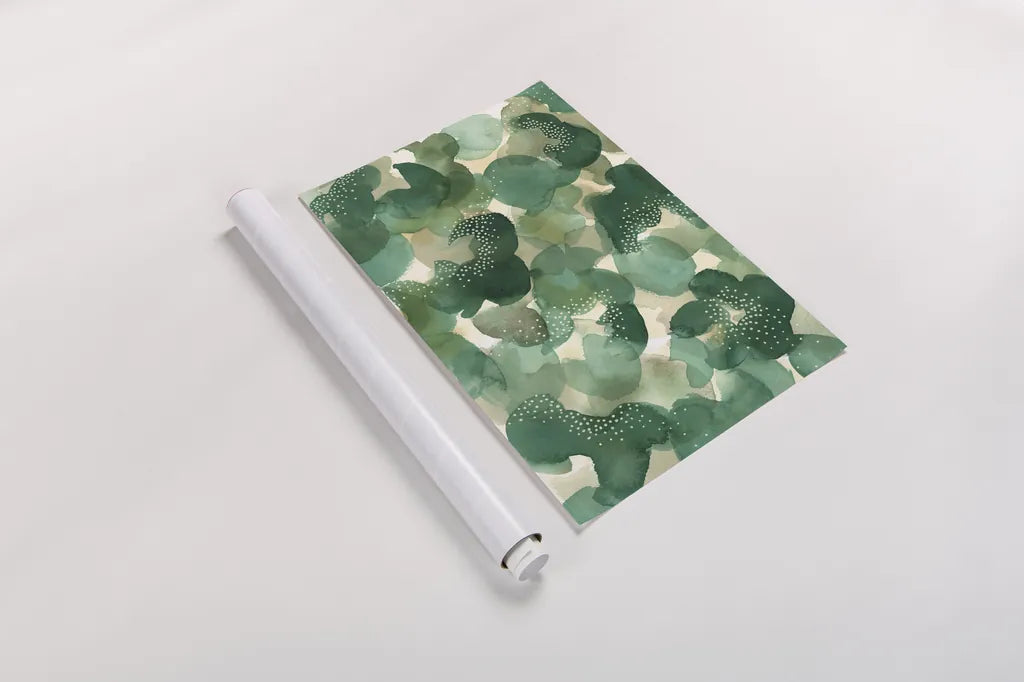Leaf Canopy by Laura Horn. shown as a rolled paper print. Available as archival giclee rolled canvas, fine art paper, or poster print. SKU 78525h.