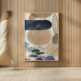 Leaves and Stones IV by Laura Horn. shown as over sized large wall art. Available as an archival giclee rolled canvas, fine art paper, or poster print. SKU 78486h.
