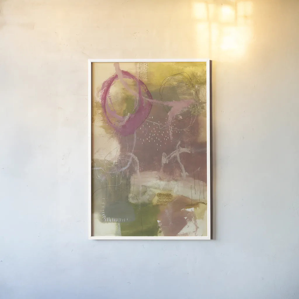 Lemon Season by Laura Horn. shown as a paper print in a white frame. Available as a archival giclee rolled canvas, fine art paper, or poster print. SKU 91641h.