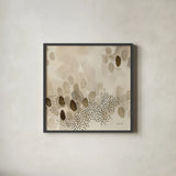 Natural Abstract II Crop II by Laura Horn. Shown in a sleek black glass frame for a contemporary gallery look. Available as an archival giclee rolled canvas, fine art paper, or poster print. SKU 72826a.