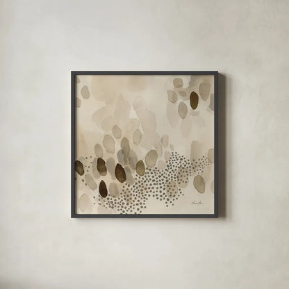 Natural Abstract II Crop II by Laura Horn. Shown in a sleek black glass frame for a contemporary gallery look. Available as an archival giclee rolled canvas, fine art paper, or poster print. SKU 72826a.