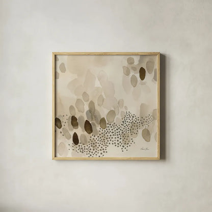 Natural Abstract II Crop II by Laura Horn. Shown in a natural wood glass frame for a timeless modern aesthetic. Available as an archival giclee rolled canvas, fine art paper, or poster print. SKU 72826a.