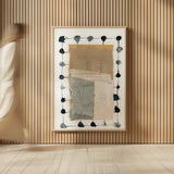 Neutral Collage II by Laura Horn. shown as over sized large wall art. Available as an archival giclee rolled canvas, fine art paper, or poster print. SKU 73168h.