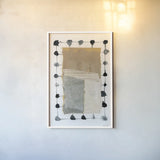 Neutral Collage II by Laura Horn. shown as a paper print in a white frame. Available as a archival giclee rolled canvas, fine art paper, or poster print. SKU 73168h.