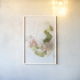 Palette of Spring I by Laura Horn. shown as a paper print in a white frame. Available as a archival giclee rolled canvas, fine art paper, or poster print. SKU 73170h.