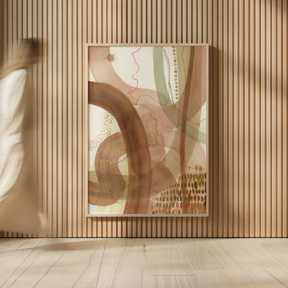 Path to Happiness by Laura Horn. shown as over sized large wall art. Available as an archival giclee rolled canvas, fine art paper, or poster print. SKU 78488h.