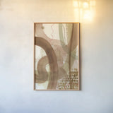 Path to Happiness by Laura Horn. shown as a paper print in a natural frame. Available as a archival giclee rolled canvas, fine art paper, or poster print. SKU 78488h.