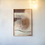 Sticks and Stones by Laura Horn. shown as a paper print in a natural frame. Available as a archival giclee rolled canvas, fine art paper, or poster print. SKU 73345h.