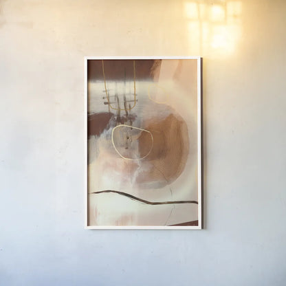 Sticks and Stones by Laura Horn. shown as a paper print in a white frame. Available as a archival giclee rolled canvas, fine art paper, or poster print. SKU 73345h.