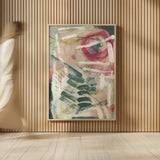 Strawberry Fields by Laura Horn. shown as over sized large wall art. Available as an archival giclee rolled canvas, fine art paper, or poster print. SKU 91640h.