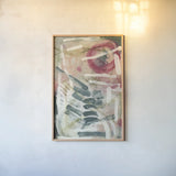 Strawberry Fields by Laura Horn. shown as a paper print in a natural frame. Available as a archival giclee rolled canvas, fine art paper, or poster print. SKU 91640h.